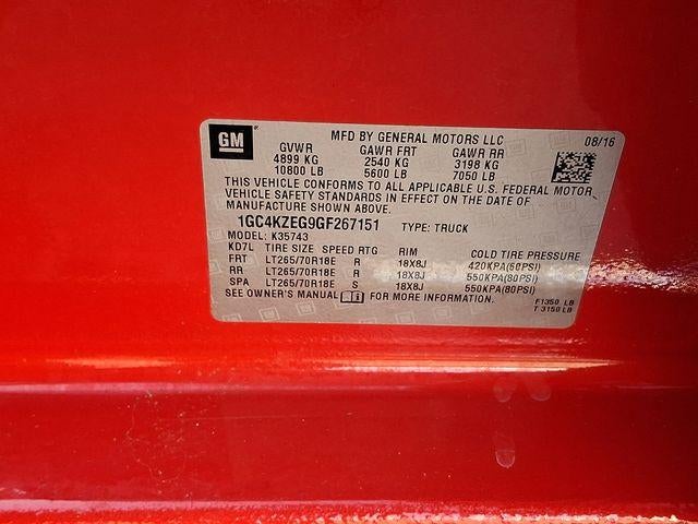 2016 Chevrolet Silverado 3500 HD Crew Cab Standard Box 4-Wheel Drive LT