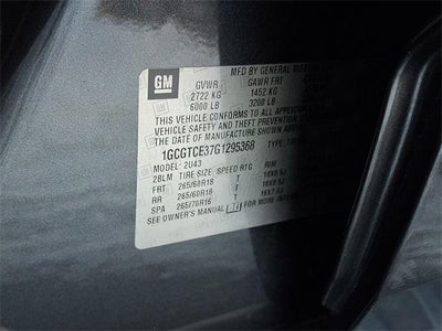 2016 Chevrolet Colorado Crew Cab Long Box 4-Wheel Drive LT