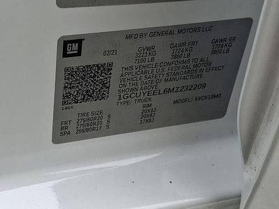 2021 Chevrolet Silverado 1500 Crew Cab Short Box 4-Wheel Drive RST