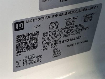 2026 GMC Sierra 1500 AT4X