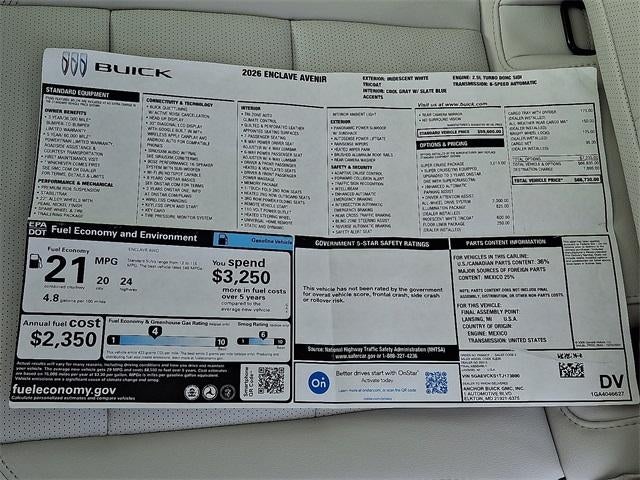 2026 Buick Enclave Avenir