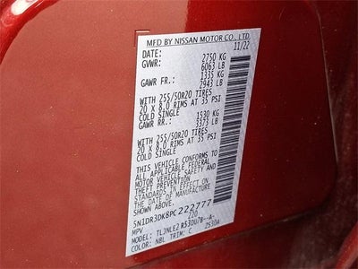 2023 Nissan Pathfinder Platinum 4WD