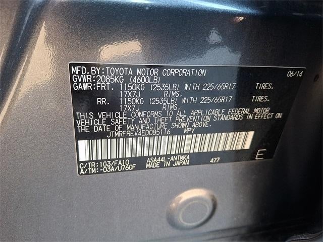 2014 Toyota RAV4 AWD 4dr XLE (Natl)