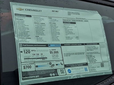 2027 Chevrolet Bolt LT